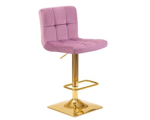 Набор 2 шт Стул барный DOBRIN GOLDIE, пудрово-сиреневый велюр (MJ9-52)