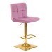 Набор 2 шт Стул барный DOBRIN GOLDIE, пудрово-сиреневый велюр (MJ9-52)