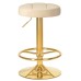 Табурет барный DOBRIN BRUNO GOLD, бежевый велюр (MJ9-10)
