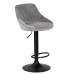 Набор 2 шт Стул барный DOBRIN LOGAN BLACK, серый велюр (MJ9-75)