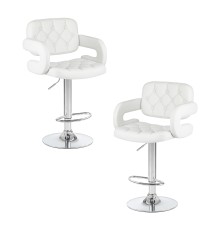 Набор 2 шт Стул барный DOBRIN TIESTO, белый
