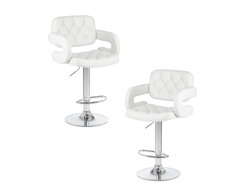 Набор 2 шт Стул барный DOBRIN TIESTO, белый