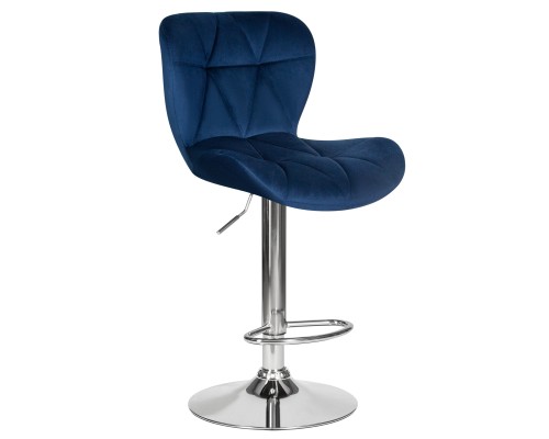 Набор 2 шт Стул барный DOBRIN BARNY, синий велюр (MJ9-117)