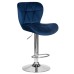 Набор 2 шт Стул барный DOBRIN BARNY, синий велюр (MJ9-117)