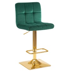 Стул барный DOBRIN GOLDIE, зеленый велюр (MJ9-88)