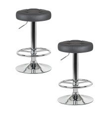 Набор 2 шт Табурет барный DOBRIN BRUNO, серый