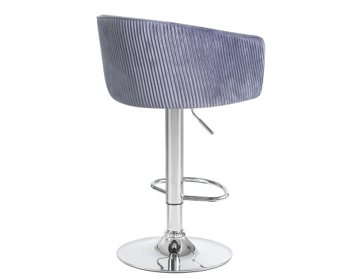 Стул барный DOBRIN DARCY, серый велюр (1922-19)