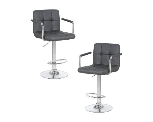 Набор 2 шт Стул барный DOBRIN KRUGER ARM, серый