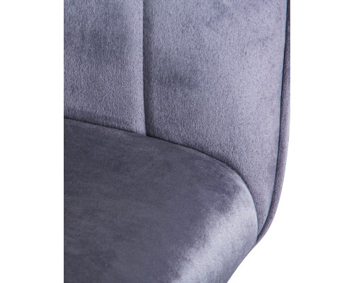 Стул барный DOBRIN DARCY, серый велюр (1922-19)