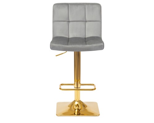 Набор 2 шт Стул барный DOBRIN GOLDIE, серый велюр (MJ9-75)