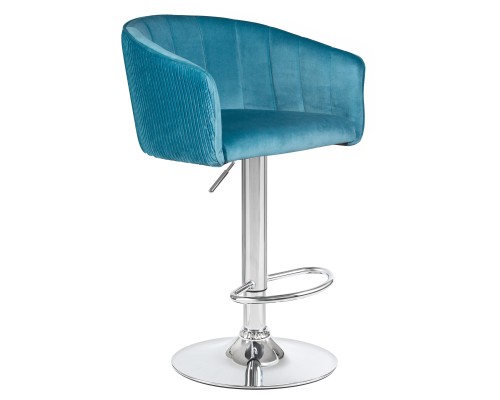 Стул барный DOBRIN DARCY, морской волны велюр (1922-7)