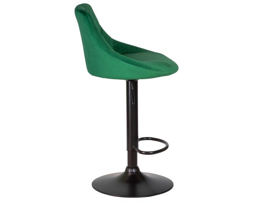 Набор 2 шт Стул барный DOBRIN LOGAN BLACK, зеленый велюр (MJ9-88)