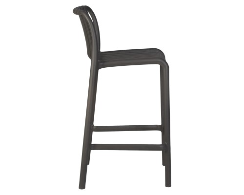 Набор 4 шт Стул полубарный DOBRIN CHLOE, темно-серый