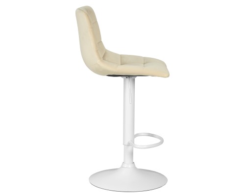 Набор 2 шт Стул барный DOBRIN TAILOR WHITE, бежевый велюр (MJ9-10)