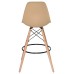 Стул барный DOBRIN DSW BAR, ножки светлый бук, цвет сиденья бежевый (GR-03)
