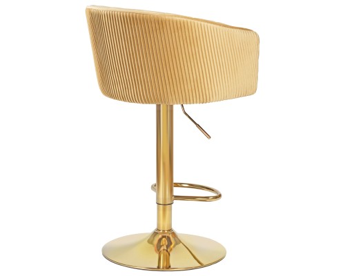 Стул барный DOBRIN DARCY GOLD, песочный велюр (1922-3)