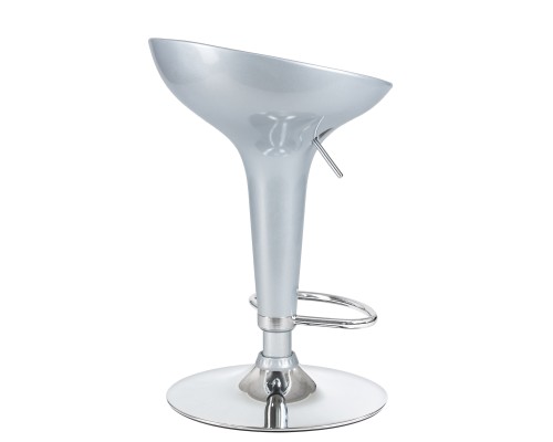 Набор 2 шт Стул барный DOBRIN BOMBA, серебряный металлик