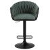 Набор 2 шт Стул барный DOBRIN LEON, зеленая ткань (LAR 275-23)