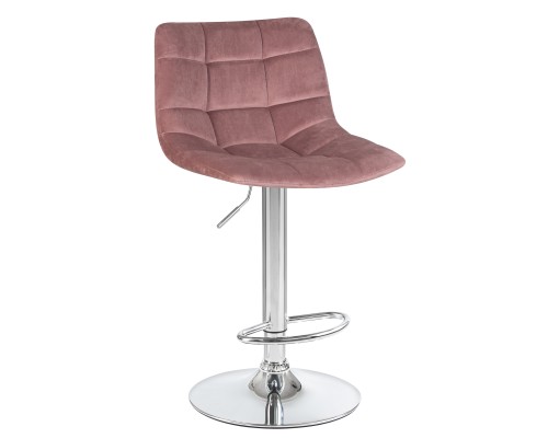 Стул барный DOBRIN TAILOR, пудрово-розовый велюр (MJ9-32)