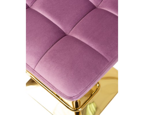 Набор 2 шт Стул барный DOBRIN GOLDIE, пудрово-сиреневый велюр (MJ9-52)
