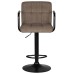 Стул барный DOBRIN KRUGER ARM BLACK, какао вельвет (LAR-E2041-05)