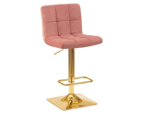 Набор 2 шт Стул барный DOBRIN GOLDIE, пудрово-розовый велюр (MJ9-32)