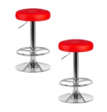 Набор 2 шт Табурет барный DOBRIN BRUNO, красный