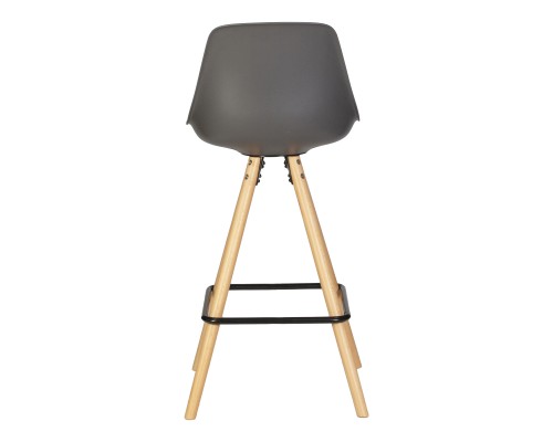 Стул полубарный DOBRIN RONNI, ножки светлый бук, тёмно-серый (GR-04)