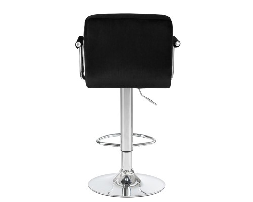 Набор 2 шт Стул барный DOBRIN KRUGER ARM, черный велюр (MJ9-101)