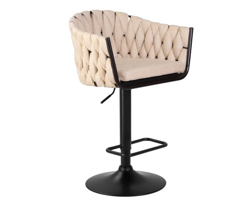 Набор 2 шт Стул барный DOBRIN LEON, бежевая ткань (LAR 275-1)