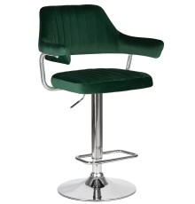 Стул барный DOBRIN CHARLY, зеленый велюр (MJ9-88)