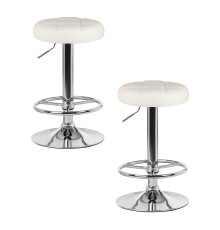 Набор 2 шт Табурет барный DOBRIN BRUNO, кремовый