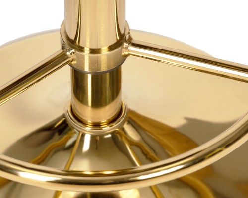 Набор 2 шт Табурет барный DOBRIN BRUNO GOLD, черный велюр (MJ9-101)