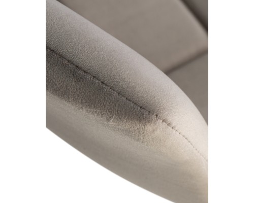 Набор 2 шт Стул барный DOBRIN TAILOR WHITE, серый велюр (MJ9-75)