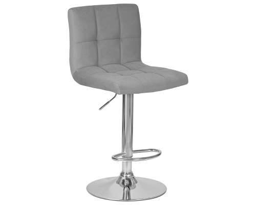 Набор 2 шт Стул барный DOBRIN CANDY, серый велюр (MJ9-75)