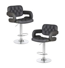 Набор 2 шт Стул барный DOBRIN TIESTO, серый