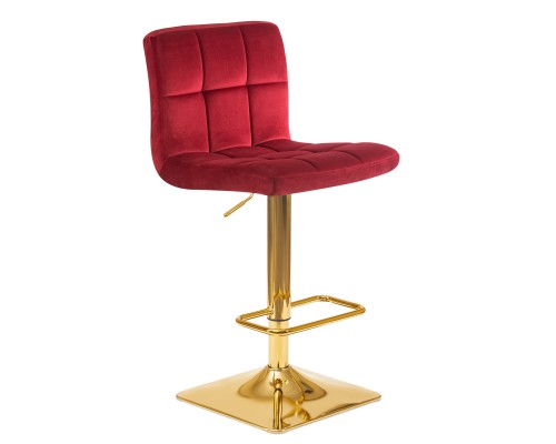 Стул барный DOBRIN GOLDIE, бордовый велюр (MJ9-43)