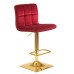 Стул барный DOBRIN GOLDIE, бордовый велюр (MJ9-43)