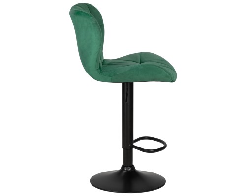 Набор 2 шт Стул барный DOBRIN BARNY BLACK, зеленый велюр (MJ9-88)