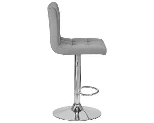 Набор 2 шт Стул барный DOBRIN CANDY, серый велюр (MJ9-75)