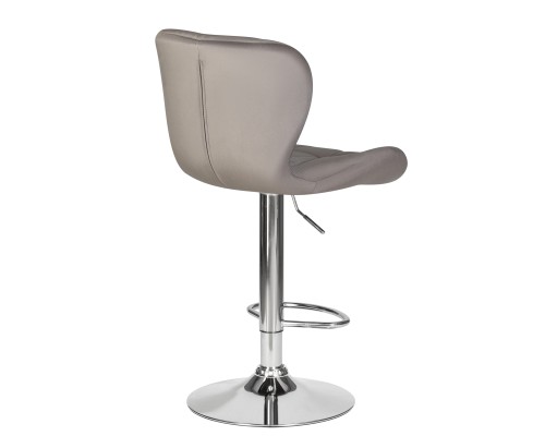 Набор 2 шт Стул барный DOBRIN BARNY, серый велюр (MJ9-75)