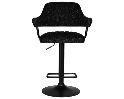 Стул барный DOBRIN CHARLY BLACK, черный твид (LEO18)