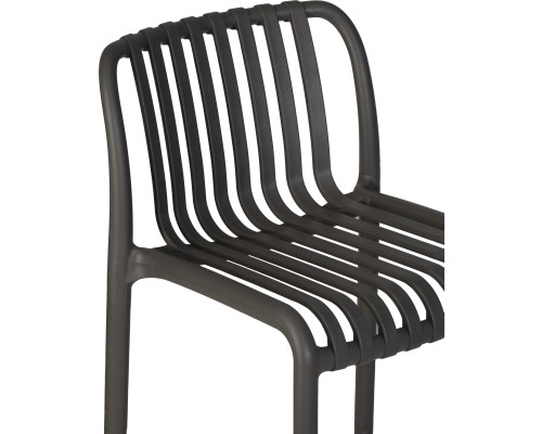 Набор 4 шт Стул полубарный DOBRIN CHLOE, темно-серый