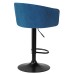 Стул барный DOBRIN DARCY BLACK, синий велюр (1922-20)