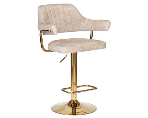 Набор 2 шт Стул барный DOBRIN CHARLY GOLD, бежевый твид (LEO26)