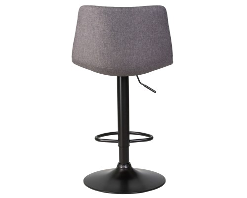 Стул барный DOBRIN TAILOR BLACK, серая ткань (188-55)