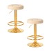 Набор 2 шт Табурет барный DOBRIN BRUNO GOLD, бежевый велюр (MJ9-10)