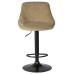 Стул барный DOBRIN LOGAN BLACK, мокко велюр (MJ9-9)