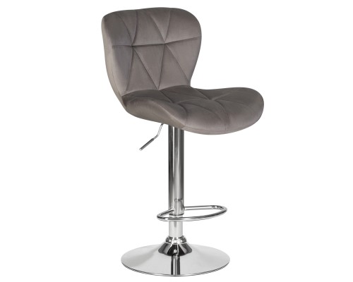 Набор 2 шт Стул барный DOBRIN BARNY, серый велюр (MJ9-75)