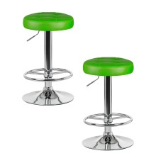 Набор 2 шт Табурет барный DOBRIN BRUNO, зелёный